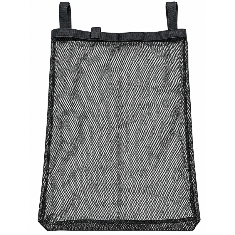 Сітка-мішок для зберігання спортивних м'ячів 80×55 см, підвісна, чорна