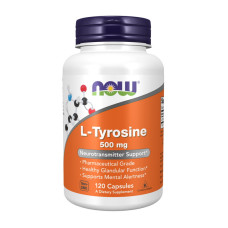 Аминокислоты, L-Tyrosine 500 mg, NOW, 120 капсул
