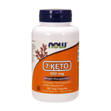 Жиросжигатель 7-KETO, NOW foods, 100 мг, 120 капсул