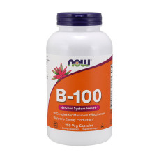 Витамины и минералы, B-100, NOW, 250 капсул