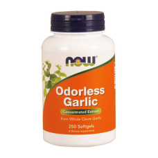 Добавка для здоровья, Odorless Garlic, NOW, 250 капсул