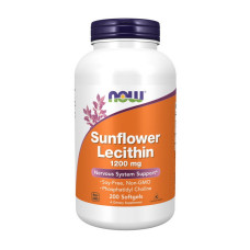 Добавка для здоровья, Sunflower Lecithin 1200 mg, NOW, 200 капсул