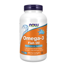 Омега-3, Omega-3 Molecularly Distilled, NOW, 200 капсул