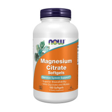 Магний, Magnesium Citrate, NOW, 180 капсул