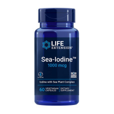 Витамины и минералы, Sea - Iodine 1000 mcg, Life Extension, 60 капсул