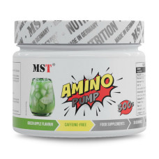 Предтренировочный комплекс, Amino Pump, MST, 300 г (Зелёное яблоко)