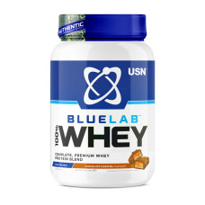 Сывороточный протеин, Blue Lab 100% Whey, USN, 908 г (Шоколад с карамелью)