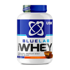 Сывороточный протеин, Blue Lab 100% Whey, USN, 908 г (Шоколадная конфета с арахисовой пастой)