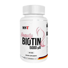 Биотин, Beauty Biotin 5000, MST, 100 таблеток