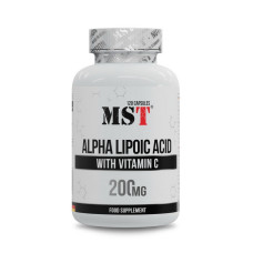 Добавка для здоровья, Alpha Lipoic Acid with Vitamin C 200 mg, MST, 120 капсул