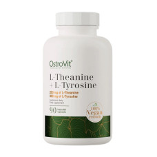 Аминокислоты, L-Theanine + L-Tyrosine, OstroVit, 90 капсул