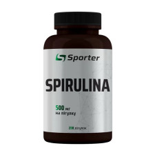 Добавка для здоровья, Spirulina 500 mg, Sporter, 200 капсул