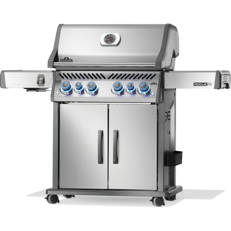 Газовий гриль Napoleon Rogue PRO-S 525 RSIB з бічним пальником Sizzle Zone і вертілем (69912) нерж сталь RPS525RSIBPSS-2-UA Код: 012822