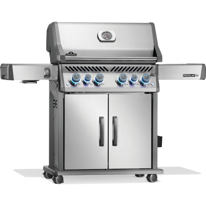 Газовий гриль Napoleon Rogue PRO-S 525 RSIB з бічним пальником Sizzle Zone і вертілем (69912) нерж сталь RPS525RSIBPSS-2-UA Код: 012822