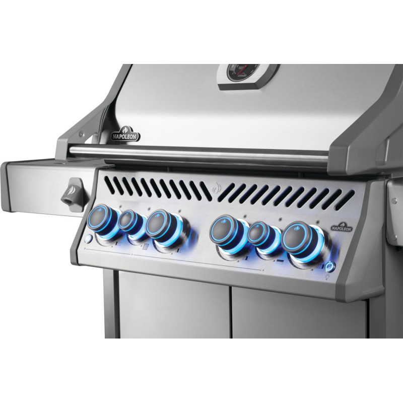Газовий гриль Napoleon Rogue PRO-S 525 RSIB з бічним пальником Sizzle Zone і вертілем (69912) нерж сталь RPS525RSIBPSS-2-UA Код: 012822