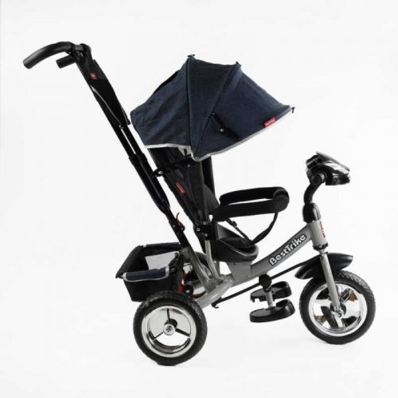 Велосипед 3-х колесный 6588 Best Trike (1) КОЛЕСО ПЕНА, d=25см переднее, d=20см задние, фара музыкальная, USB, Bluetooth, в коробке