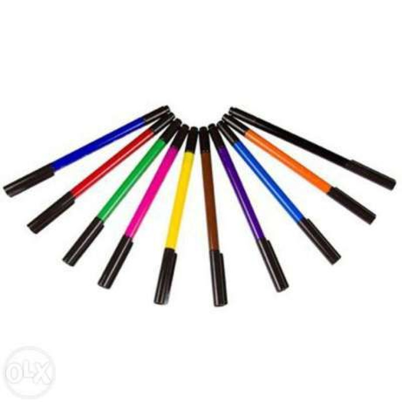 Цветные фломастеры с аксессуарами набор 10шт.