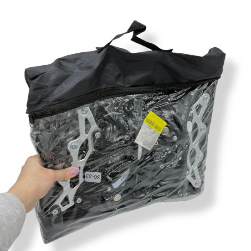 Ролики колеса PVC размер L (38-41) в сумке (ЧЕРНЫЕ)