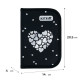 Пенал Kite 1 отд., 2 отв., без наполнения 622 Black&Silver