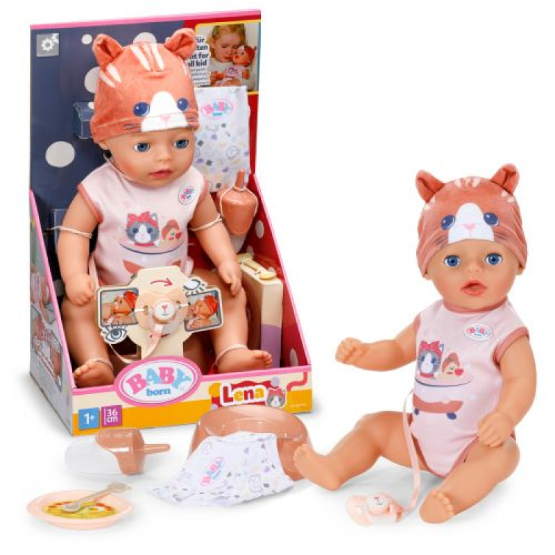Лялька Baby Born – Лена у костюмі котика (36 см)
