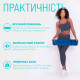 Коврик для йоги и фитнеса EasyFit TPE+TC 6 мм двухслойный + Чехол синий-желтый