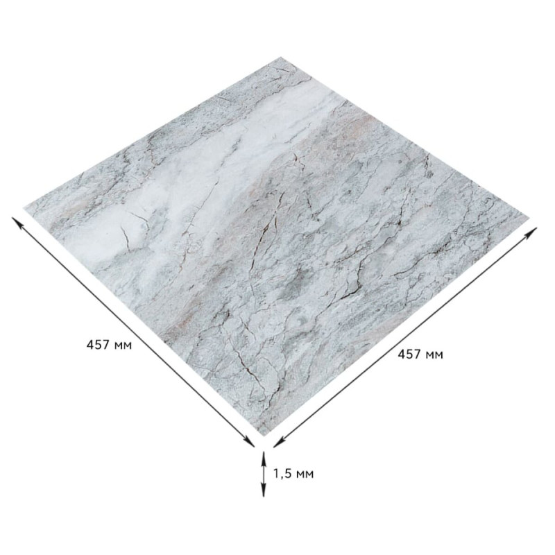 Самоклеюча LVT плитка 457х457х1.5мм (D) SW-00002465