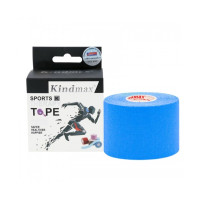 Кінезіо тейп Kindmax 5см х 5м Голубой