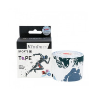 Кінезіо тейп Kindmax 5см х 5м Розовый камуфляж