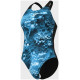 Купальник закритий для жінок Arena BLUE FLOWERS SWIMSUIT V BACK