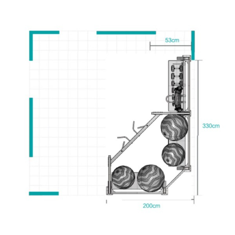 Функціональний спортивний куточок Gains FUNCTION
