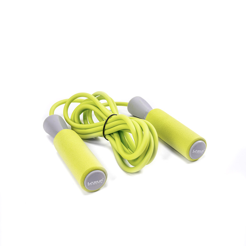 Скакалка LiveUp PVC FOAM HANDLE JUMP ROPE