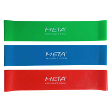 Набір резинок для фітнесу Meta Elastic bands Set of 3 pcs