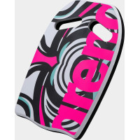 Дошка для плавання Arena PRINTED KICKBOARD білий, чорний, рожевий Уні 27,5 х 39 х 3 см