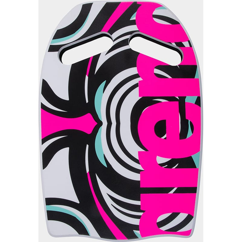 Дошка для плавання Arena PRINTED KICKBOARD білий, чорний, рожевий Уні 27,5 х 39 х 3 см