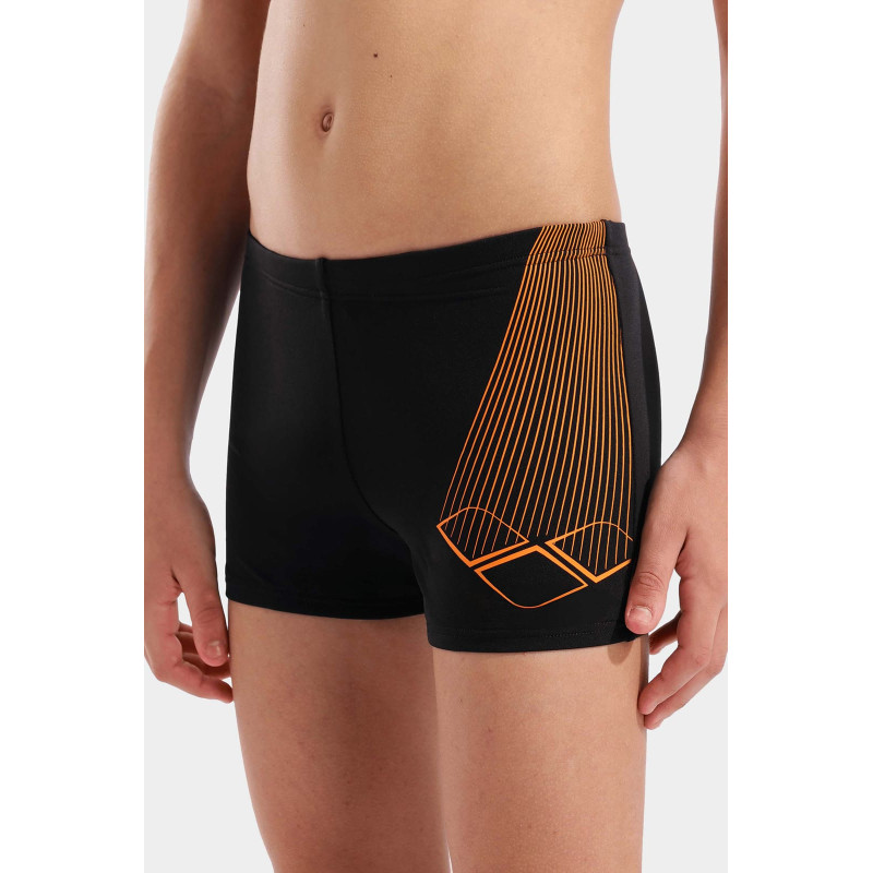 Плавки-шорти для хлопчиків Arena BRIGHT SWIM SHORT чорний, помаранчевий Діт 152 см