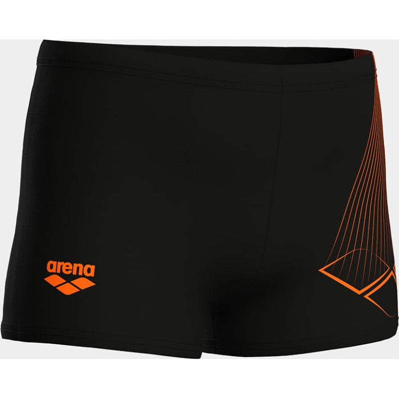 Плавки-шорти для хлопчиків Arena BRIGHT SWIM SHORT чорний, помаранчевий Діт 152 см