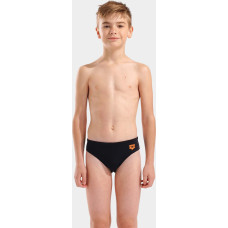 Плавки-сліпи для хлопчиків Arena BRIGHT SWIM BRIEFS чорний, помаранчевий Діт 116 см