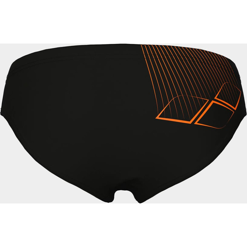 Плавки-сліпи для хлопчиків Arena BRIGHT SWIM BRIEFS чорний, помаранчевий Діт 116 см