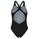 Купальник закритий для жінок Arena BLUE FLOWERS SWIMSUIT V BACK