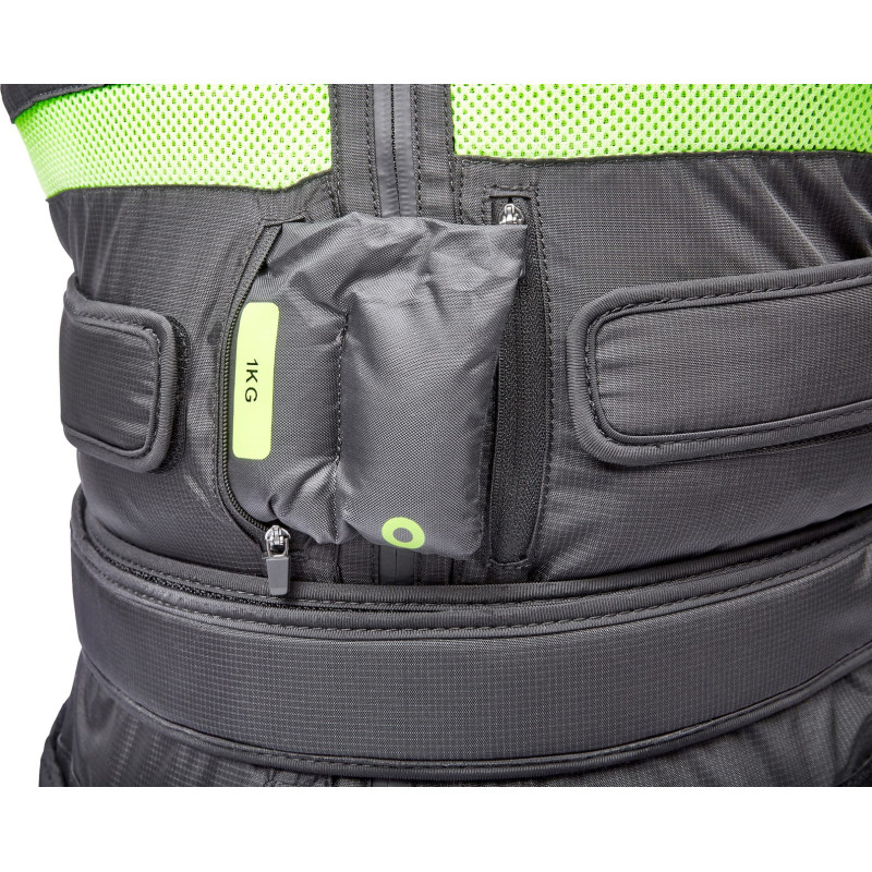 Жилет з регульованою вагою Adidas Performance Adjustable Weight Vest чорний, зелений Уні 10 кг