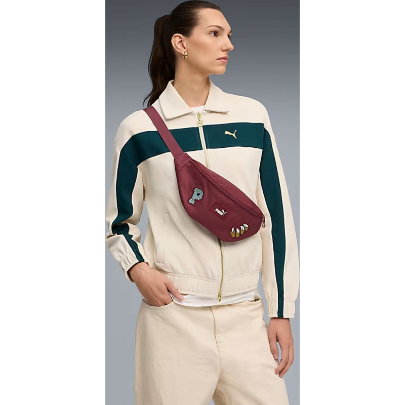 Сумка на пояс Puma PHASE PATCH Waist Bag 2,2L бордовий Уні 31 х 9,5 х 12 см