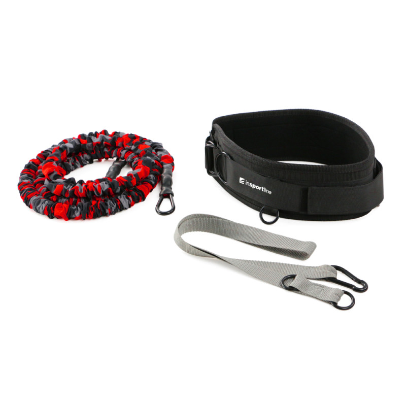 Стрічка-еспандер для вправ inSPORTline Byfaster 2600 260 см/29 кг чорно-червона