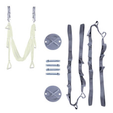 Комплект для кріплення гамаку для йоги - кронштейни, гвинти та ремінці inSPORTline Hemmokstrap