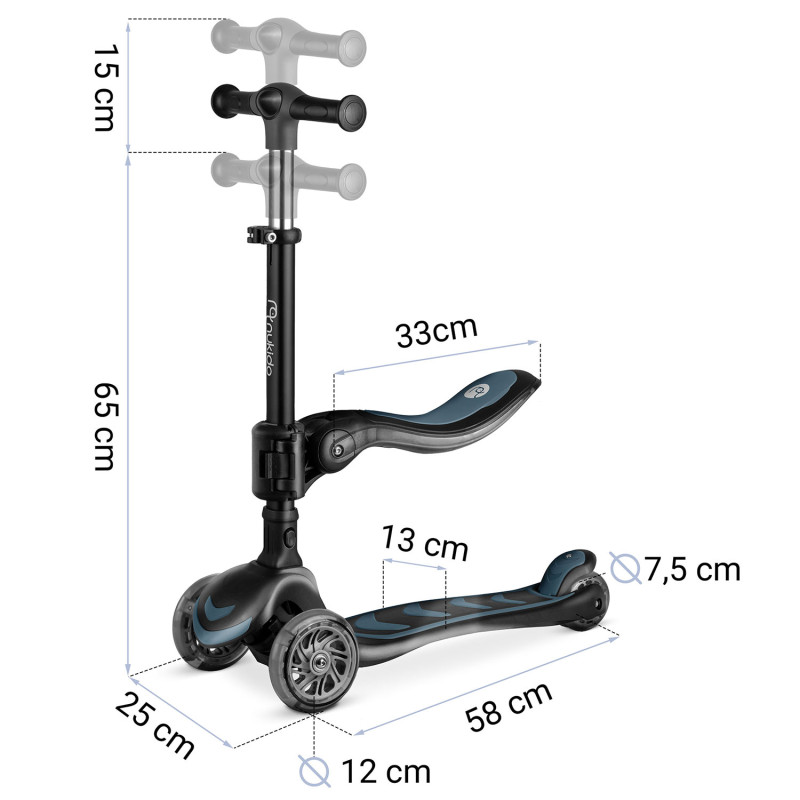 Самокат дитячий Nukido Filippo чорний
