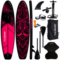 Надувна SUP дошка THUNDER MOTH 320, 320 см, ПВХ, чорно-рожева