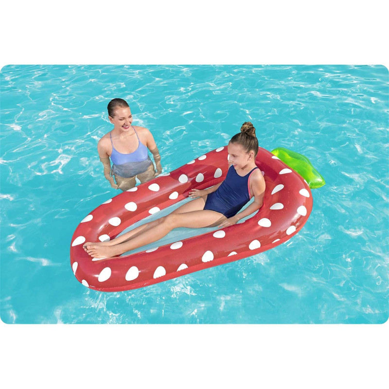 Пліт надувний для басейну Bestway 43644 Полуниця, 178 х 103 см