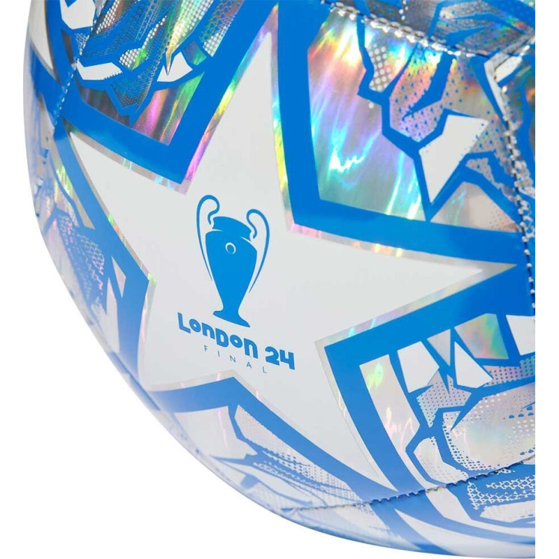 М'яч футбольний Adidas UCL Training IN9326 розмір 5, біло-сірий