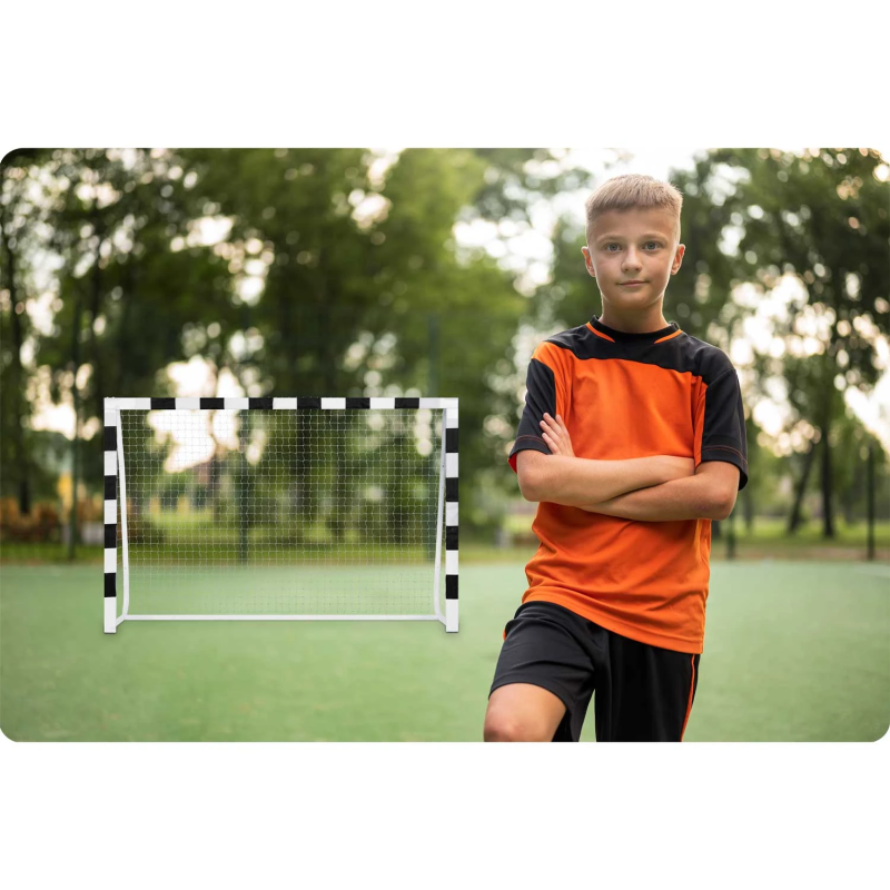 Ворота футбольні Neo-Sport NS-464 180 x 120 x 60 см, чорно-білі