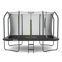 Батут ZIPRO Jump Pro Quadro, 366×244 см, оцинкована сталь, чорний