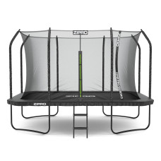 Батут ZIPRO Jump Pro Quadro, 366×244 см, оцинкованная сталь, чёрный